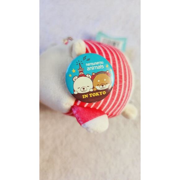 Liv Heart Nemu Nemu Animals Lucky Polar Bear Tokyo Gotochi Keychain Charm Kawaii - Picture 2 of 12
